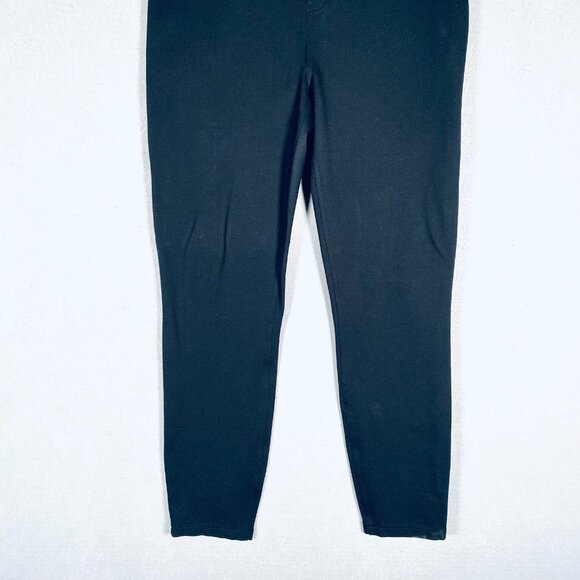 Spanx Pants Womens L Black Stretch Pull On Skinny Minimalist Career Goth - Picture 2 of 11